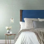 York Wallcoverings Makasa Sisal wallpaper, color Aquamarine, SKU VX2269