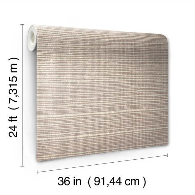 York Wallcoverings Plain Sisal Grasscloth wallpaper, color White, SKU VG4406