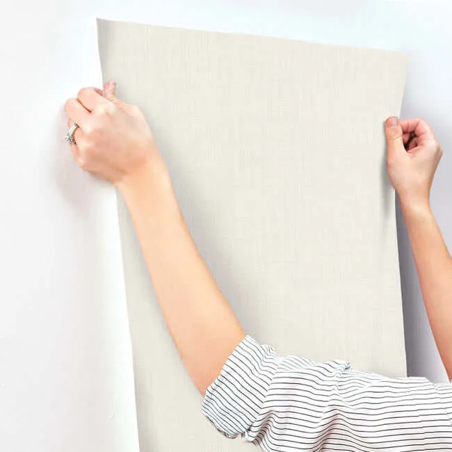 York Wallcoverings Sofia Weave wallpaper, color Cream, SKU SI24980