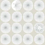 York Wallcoverings Soho Starburst - Silver Wallpaper | Buy Online York Wallcoverings Soho Starburst wallpaper, color Silver, SKU PSW1216RL