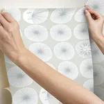 York Wallcoverings Soho Starburst - Silver Wallpaper | Buy Online York Wallcoverings Soho Starburst wallpaper, color Silver, SKU PSW1216RL