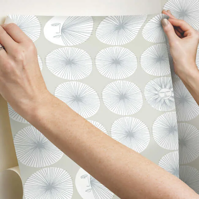 York Wallcoverings Soho Starburst - Silver Wallpaper | Buy Online York Wallcoverings Soho Starburst wallpaper, color Silver, SKU PSW1216RL
