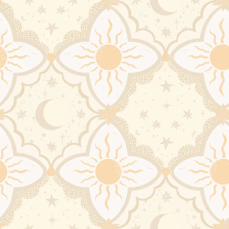 York Wallcoverings Sol & Mane wallpaper, color Tangerine, SKU MB29032