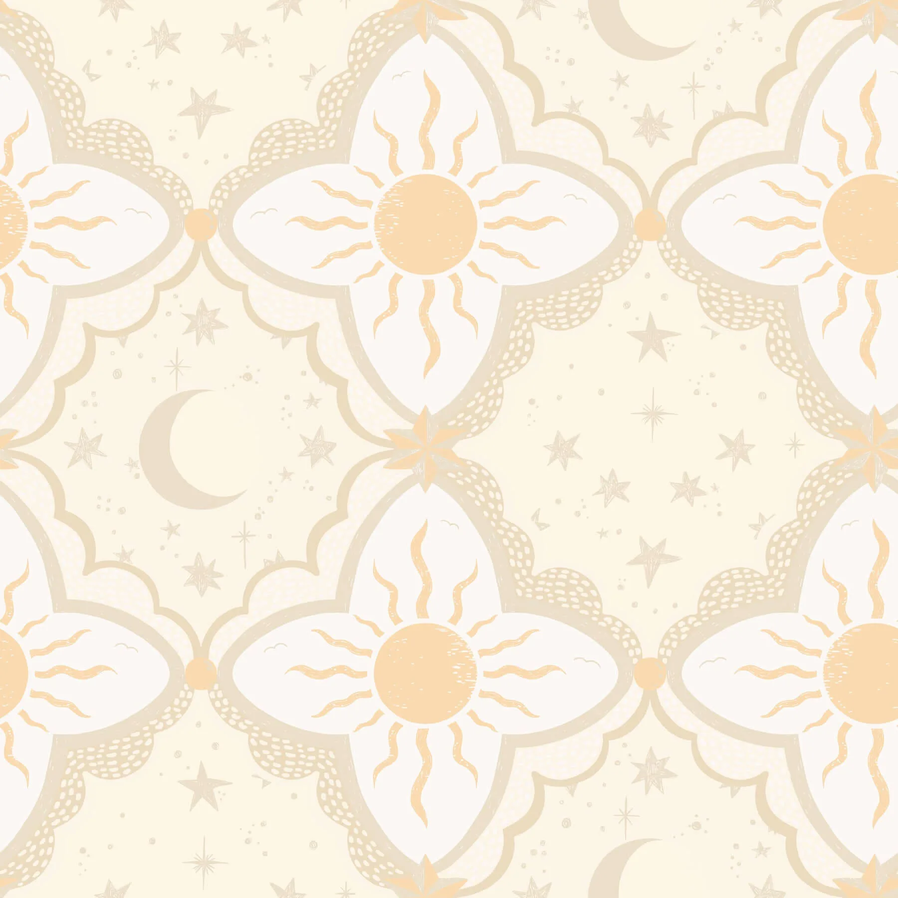 York Wallcoverings Sol & Mane wallpaper, color Tangerine, SKU MB29032