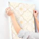 York Wallcoverings Sol & Mane - Tangerine Wallpaper | Buy Online York Wallcoverings Sol & Mane wallpaper, color Tangerine, SKU MB29032