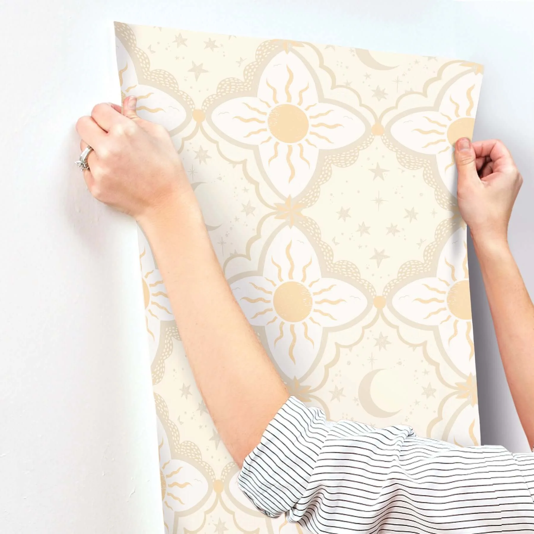 York Wallcoverings Sol & Mane - Tangerine Wallpaper | Buy Online York Wallcoverings Sol & Mane wallpaper, color Tangerine, SKU MB29032