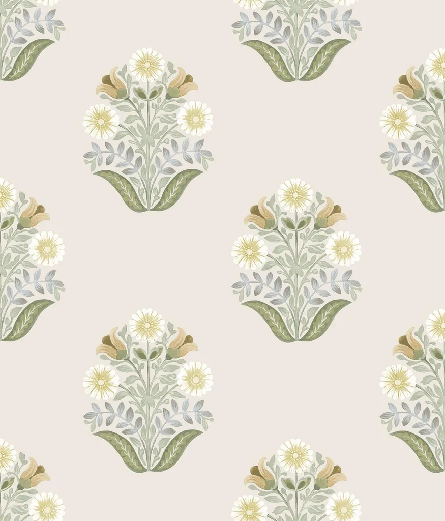 York Wallcoverings Sophie wallpaper, color Sage, SKU PSW1575RL