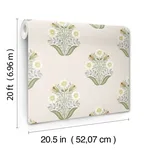 York Wallcoverings Sophie - Sage Wallpaper | Buy Online York Wallcoverings Sophie wallpaper, color Sage, SKU PSW1575RL