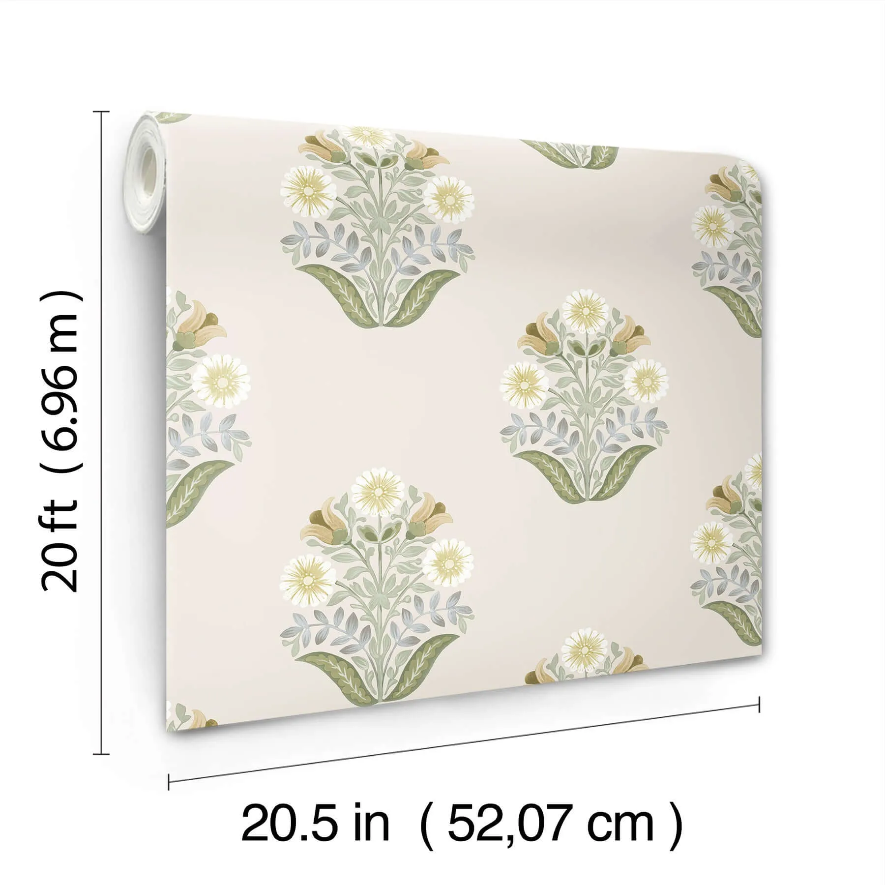 York Wallcoverings Sophie - Sage Wallpaper | Buy Online York Wallcoverings Sophie wallpaper, color Sage, SKU PSW1575RL