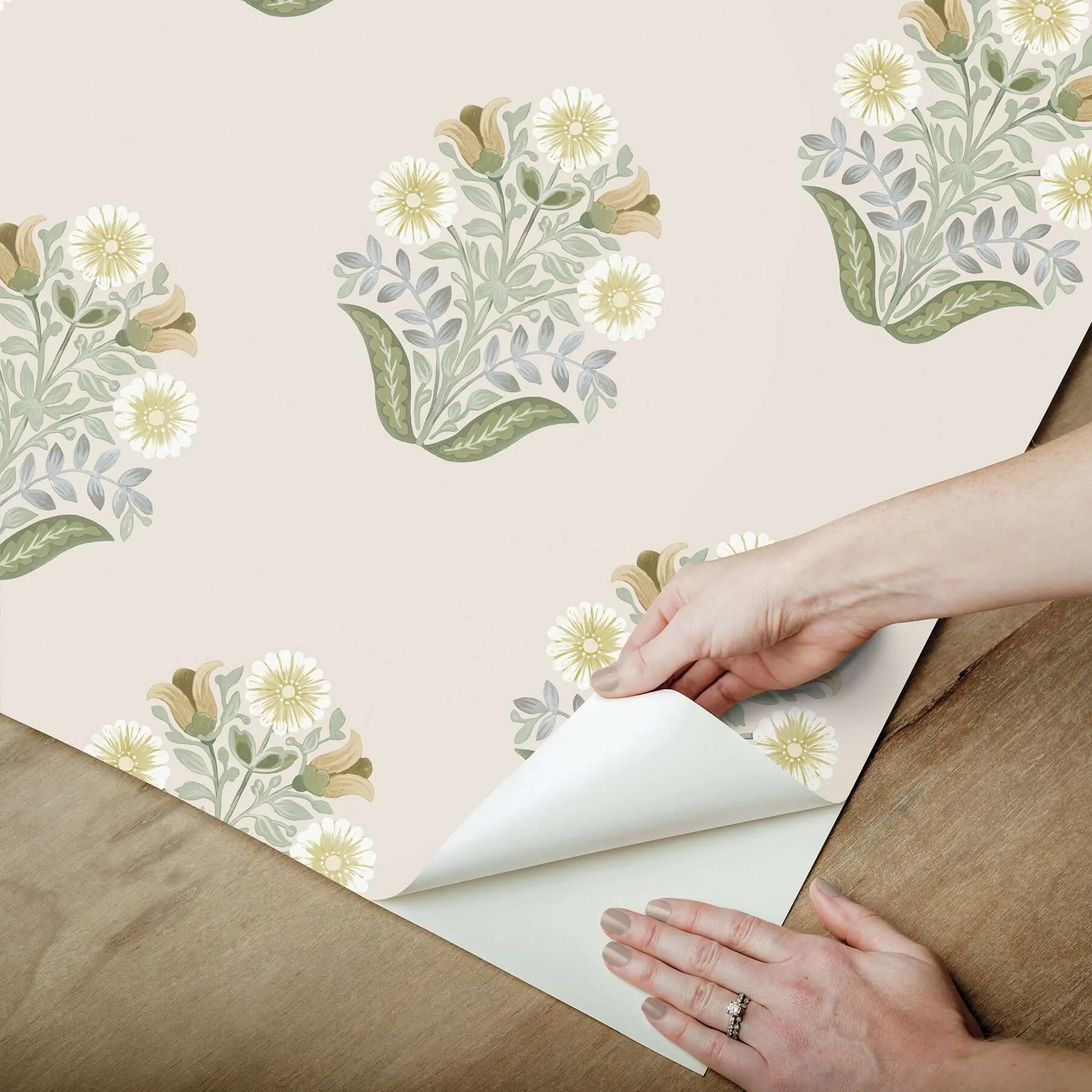 York Wallcoverings Sophie - Sage Wallpaper | Buy Online York Wallcoverings Sophie wallpaper, color Sage, SKU PSW1575RL