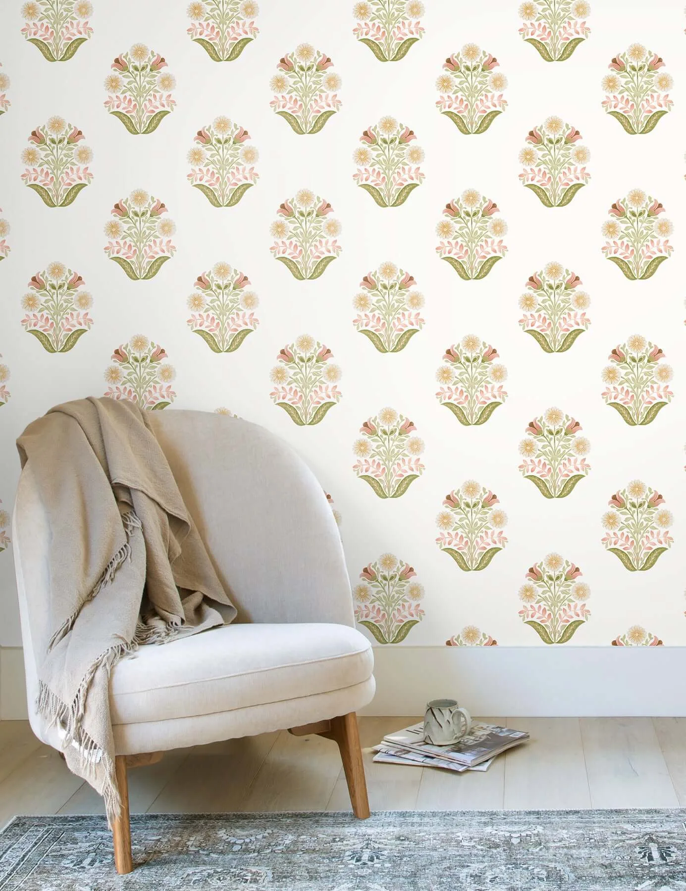 York Wallcoverings Sophie wallpaper, color Pink, SKU PSW1577RL