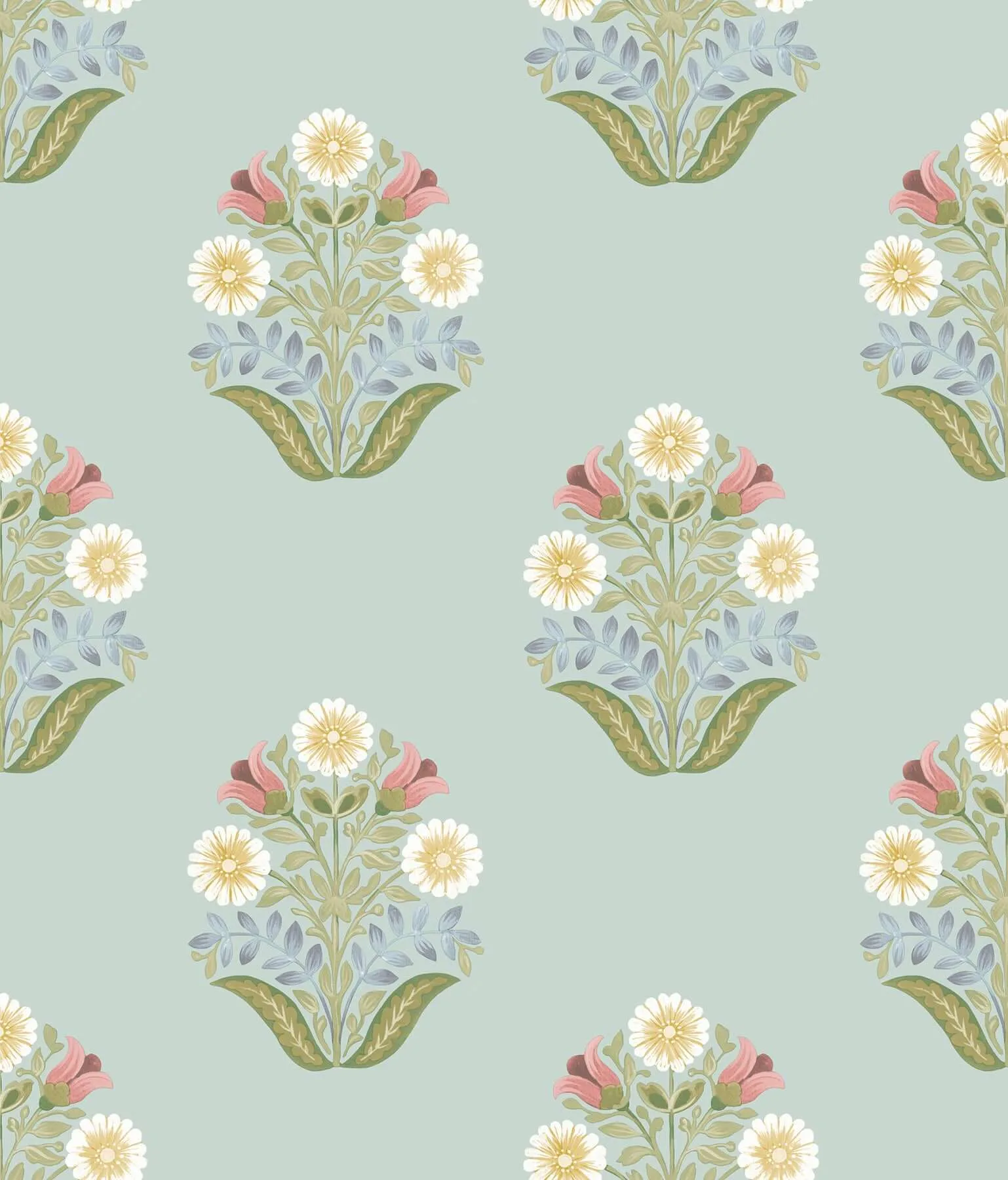 York Wallcoverings Sophie wallpaper, color Aqua, SKU PSW1578RL