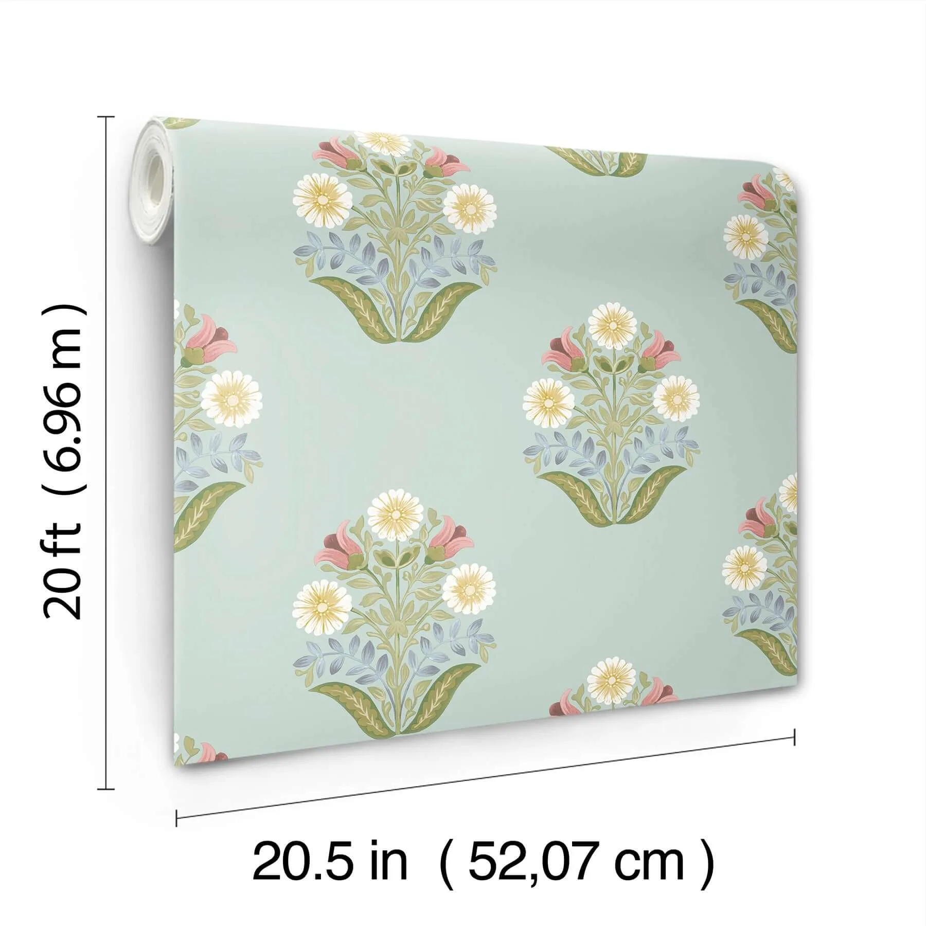 York Wallcoverings Sophie wallpaper, color Aqua, SKU PSW1578RL