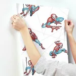 York Wallcoverings Spider-Man Fracture wallpaper, color Blue & Grey, SKU DI0939