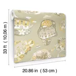 York Wallcoverings Staden - Mustard Wallpaper | Buy Online York Wallcoverings Staden wallpaper, color Mustard, SKU MB29008