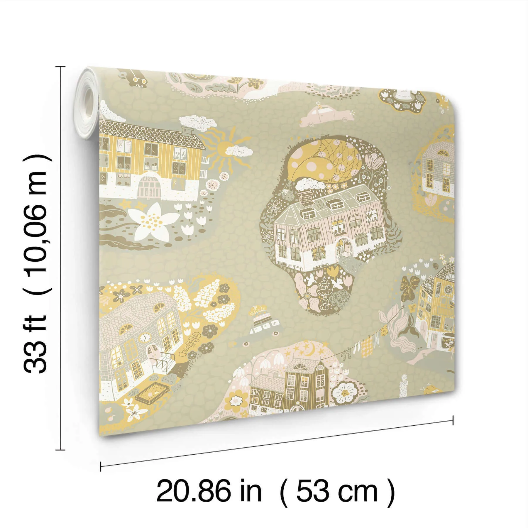 York Wallcoverings Staden - Mustard Wallpaper | Buy Online York Wallcoverings Staden wallpaper, color Mustard, SKU MB29008