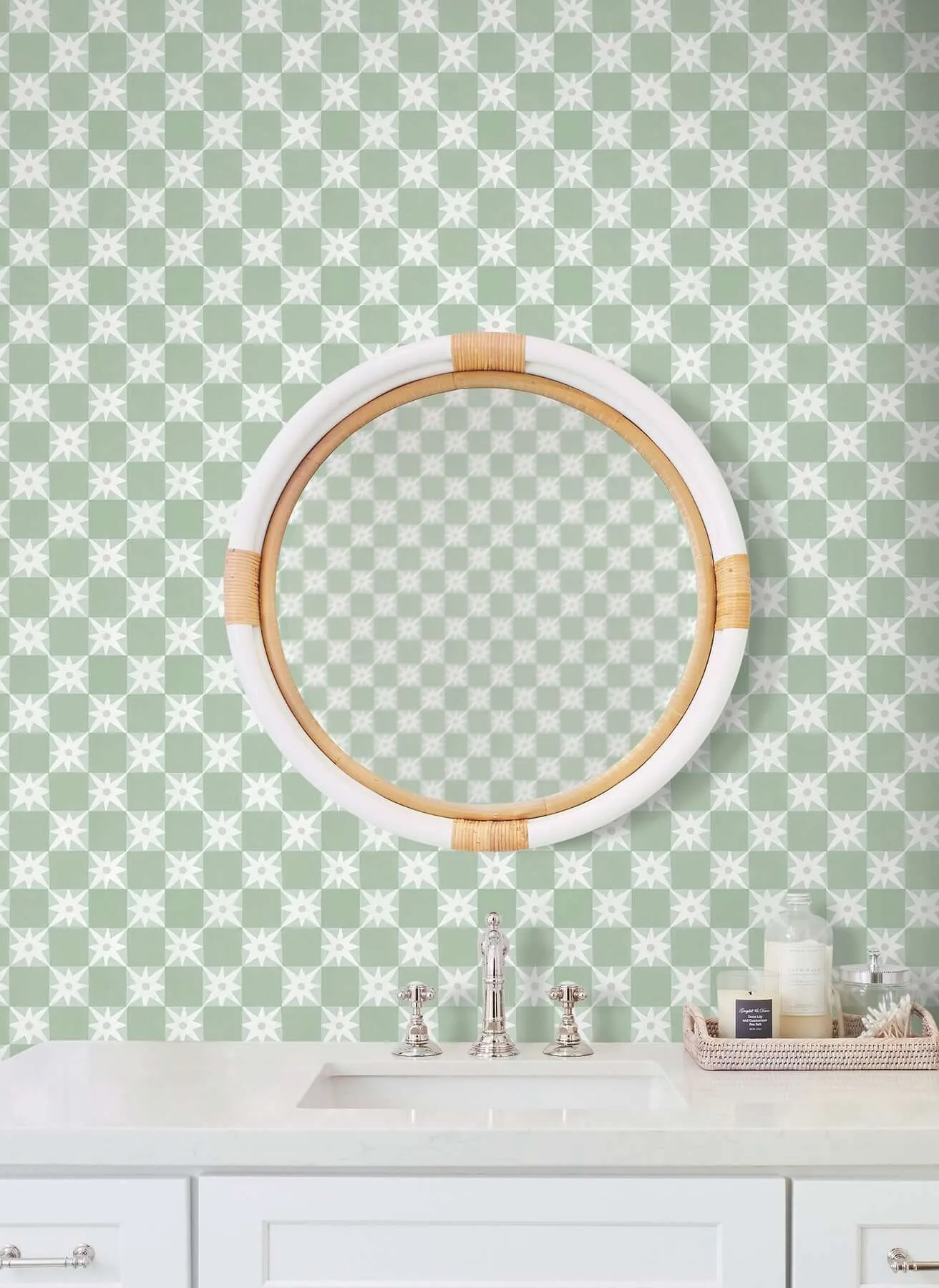 York Wallcoverings Stardust wallpaper, color Green, SKU PSW1587RL