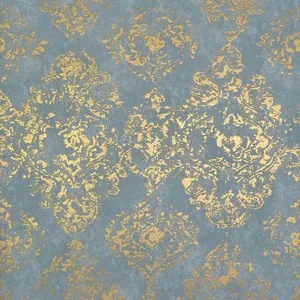 York Wallcoverings Stargazer wallpaper, color Blue & Gold, SKU NW3565