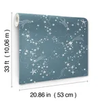 York Wallcoverings Stjarnhimmel wallpaper, color Dark Blue, SKU MB29024