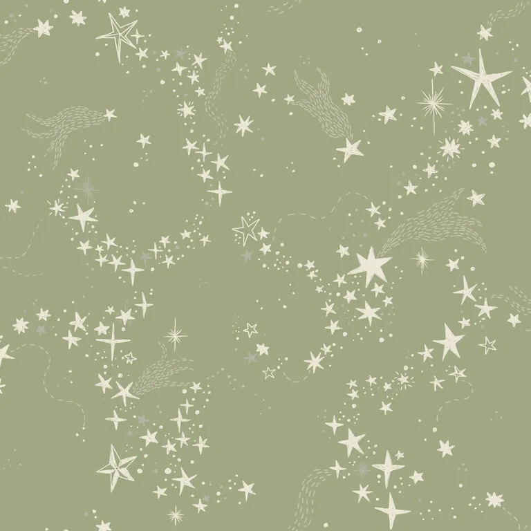 York Wallcoverings Stjarnhimmel wallpaper, color Green, SKU MB29022