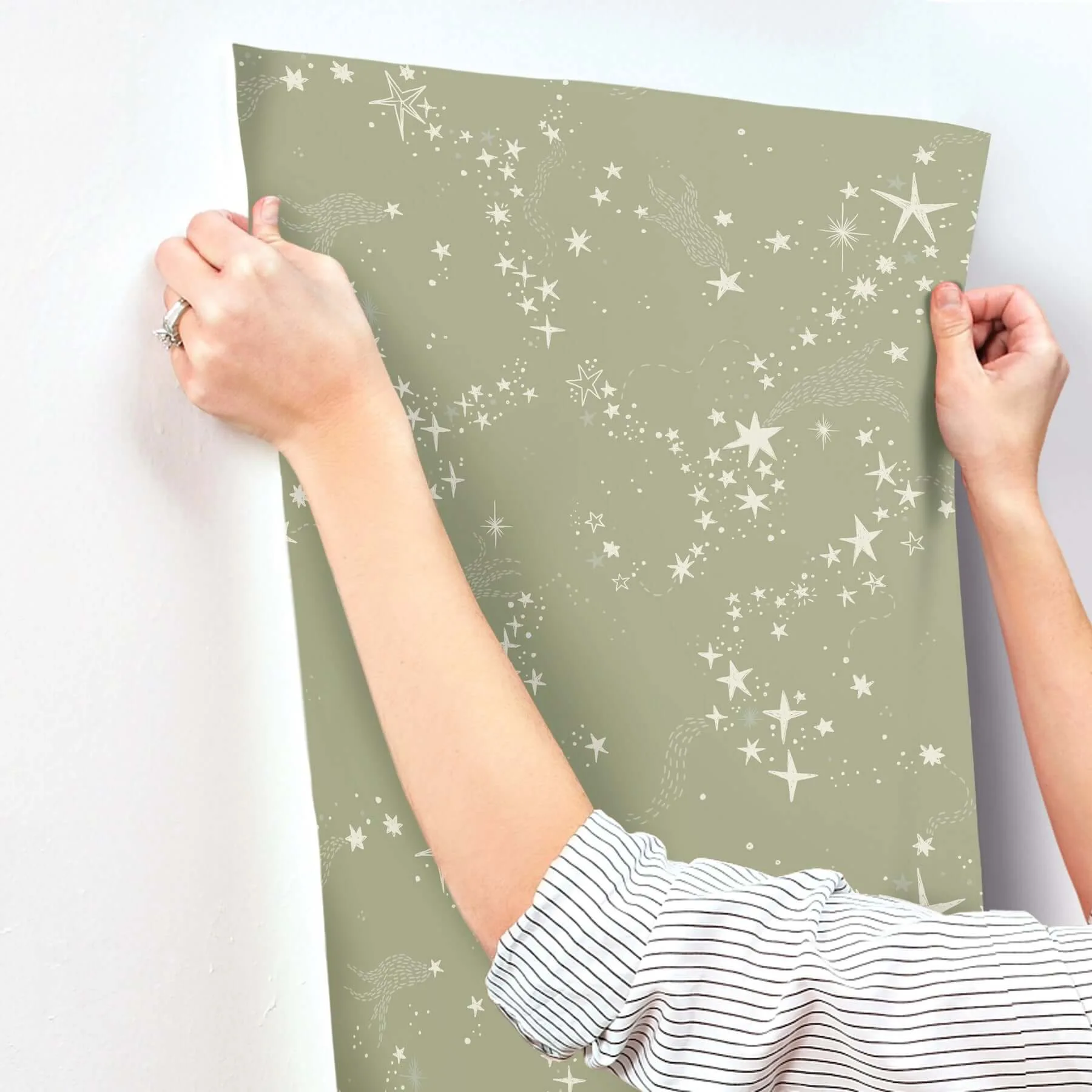 York Wallcoverings Stjarnhimmel - Green Wallpaper | Buy Online York Wallcoverings Stjarnhimmel wallpaper, color Green, SKU MB29022