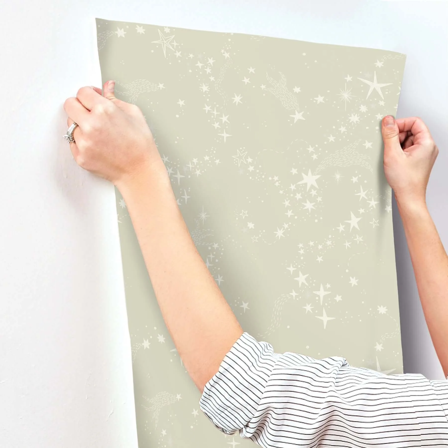 York Wallcoverings Stjarnhimmel - Light Green Wallpaper | Buy Online York Wallcoverings Stjarnhimmel wallpaper, color Light Green, SKU MB29021