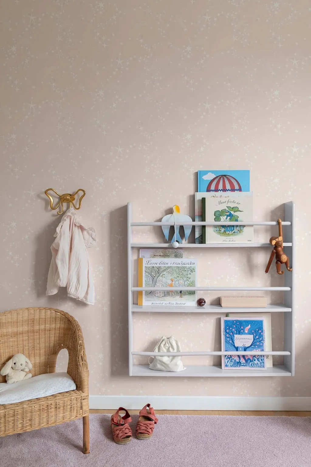 York Wallcoverings Stjarnhimmel wallpaper, color Pink, SKU MB29020