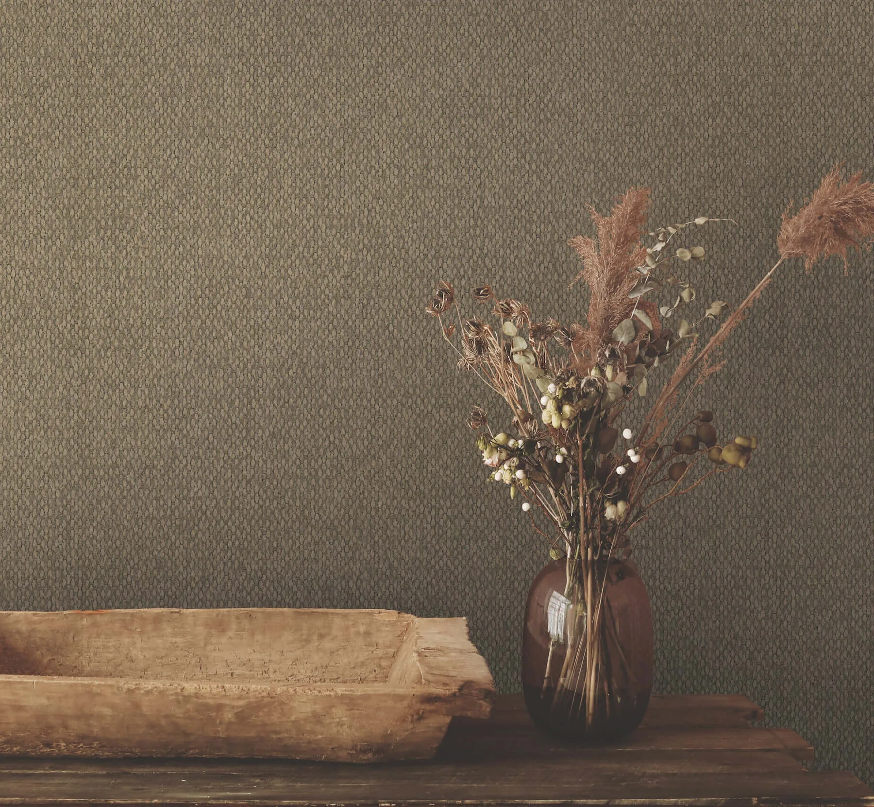 York Wallcoverings Stretched Hexagons wallpaper, color Burnished Copper, SKU Y6231105