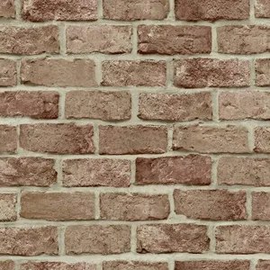 York Wallcoverings Stretcher Brick wallpaper, color Red, SKU PSW1306RL