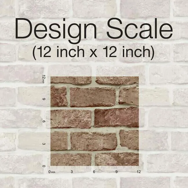 York Wallcoverings Stretcher Brick - Red Wallpaper | Buy Online York Wallcoverings Stretcher Brick wallpaper, color Red, SKU PSW1306RL