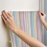 York Wallcoverings Striped Sunset - Rainbow Wallpaper | Buy Online York Wallcoverings Striped Sunset wallpaper, color Rainbow, SKU PSW1633RL