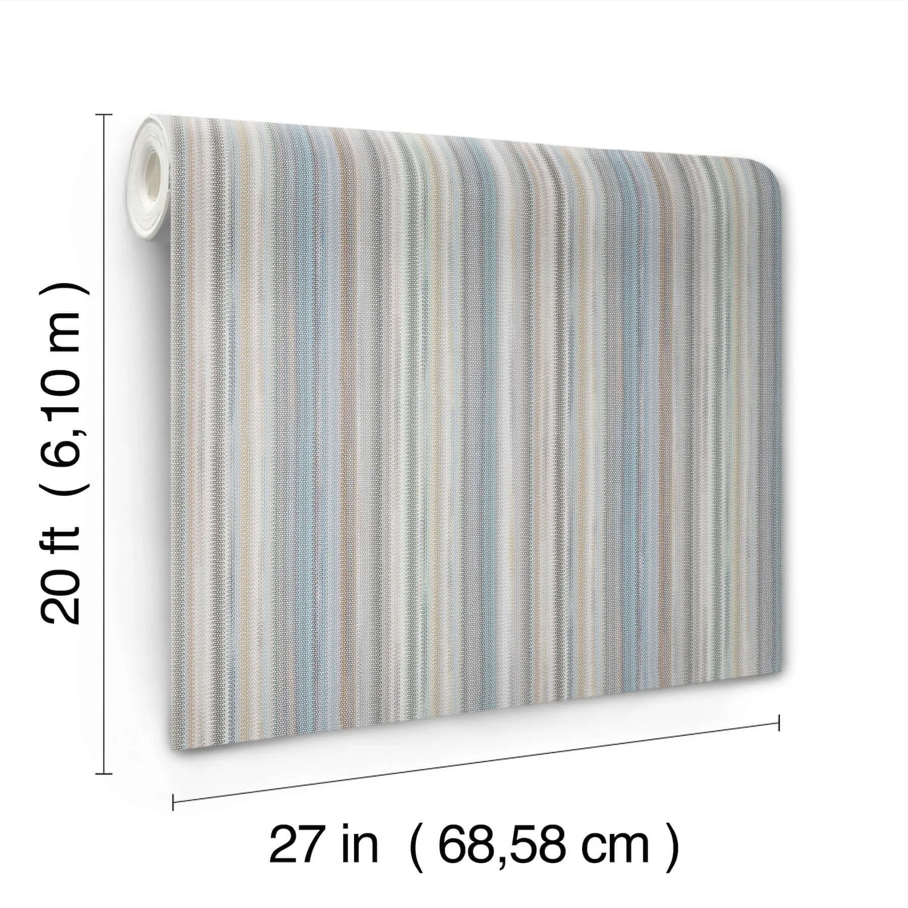 York Wallcoverings Striped Sunset wallpaper, color Blue Grey, SKU PSW1634RL