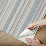 York Wallcoverings Striped Sunset wallpaper, color Blue Grey, SKU PSW1634RL