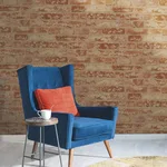York Wallcoverings Up the Wall wallpaper, color Red & Taupe, SKU BZ9206