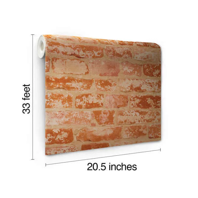 York Wallcoverings Up the Wall wallpaper, color Red & Taupe, SKU BZ9206