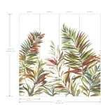 York Wallcoverings Swaying Palms wallpaper, color Rouge & Mink, SKU GN2545M