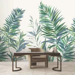 York Wallcoverings Swaying Palms - Green & Blue Wallpaper | Buy Online York Wallcoverings Swaying Palms wallpaper, color Green & Blue, SKU GN2546M