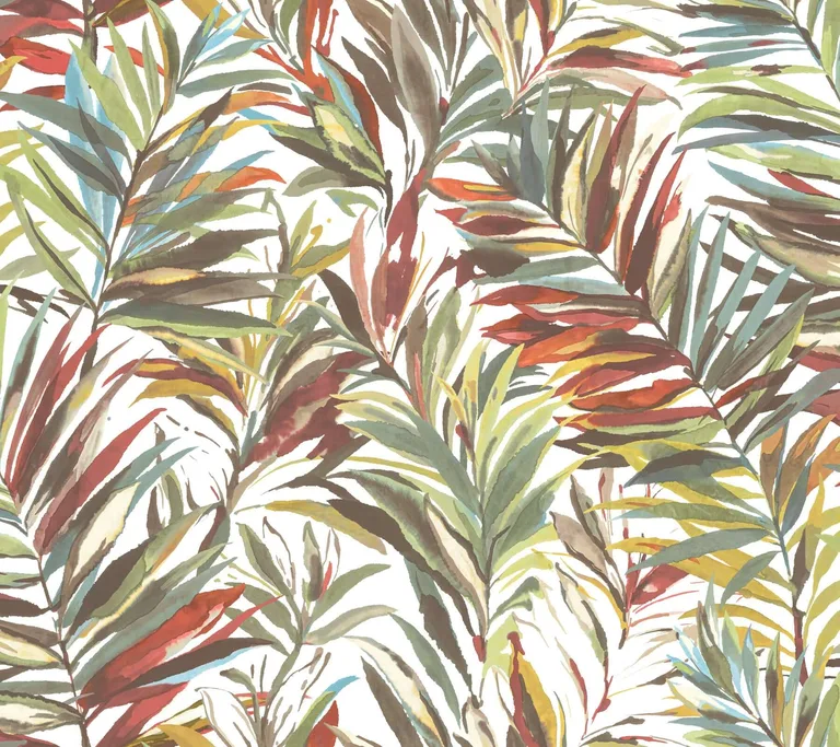 York Wallcoverings Swaying Palms wallpaper, color Rouge & Mink, SKU GN2541
