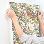 York Wallcoverings Swaying Palms - Rouge & Mink Wallpaper | Buy Online York Wallcoverings Swaying Palms wallpaper, color Rouge & Mink, SKU GN2541