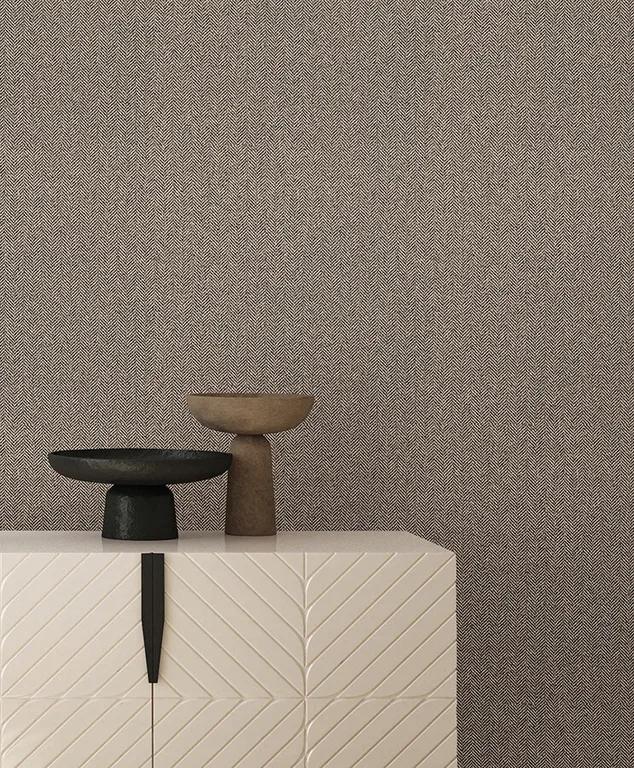 York Wallcoverings Tailored Chevron wallpaper, color Latte, SKU SI26134