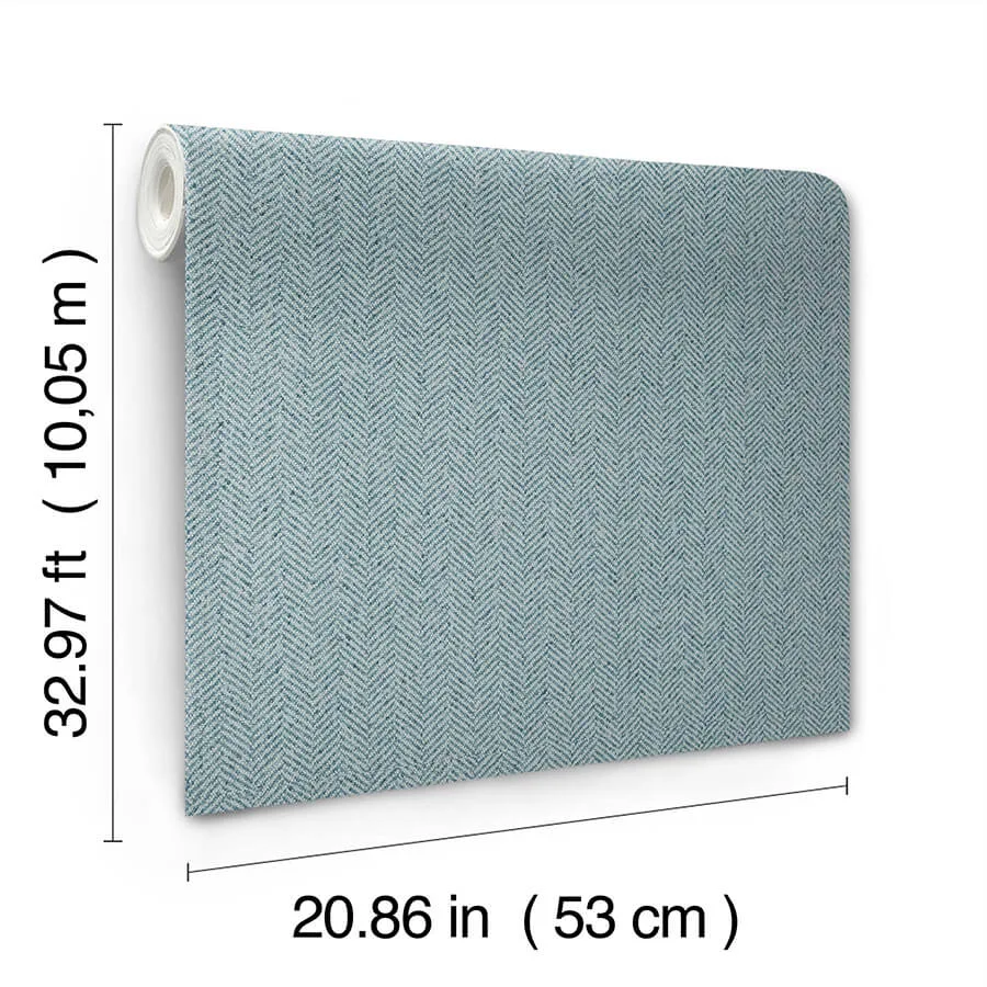 York Wallcoverings Tailored Chevron - Sky Blue Wallpaper | Buy Online York Wallcoverings Tailored Chevron wallpaper, color Sky Blue, SKU SI26135