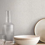 York Wallcoverings Tailored Chevron wallpaper, color White, SKU SI26131