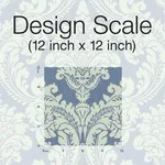 York Wallcoverings Tapestry Damask wallpaper, color Blue, SKU GR6024
