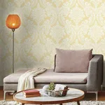 York Wallcoverings Tapestry Damask - Yellow Wallpaper | Buy Online York Wallcoverings Tapestry Damask wallpaper, color Yellow, SKU GR6027