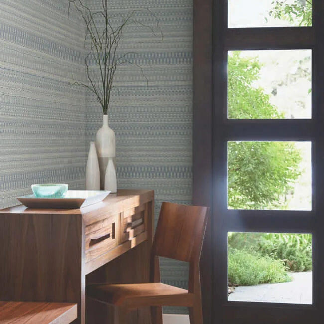 York Wallcoverings Tapestry Stitch - Navy Wallpaper | Buy Online York Wallcoverings Tapestry Stitch wallpaper, color Navy, SKU OI0625