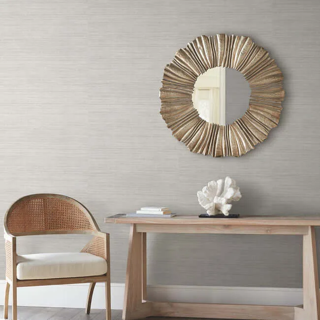 York Wallcoverings Tasar Silk wallpaper, color Grey, SKU ND3069N
