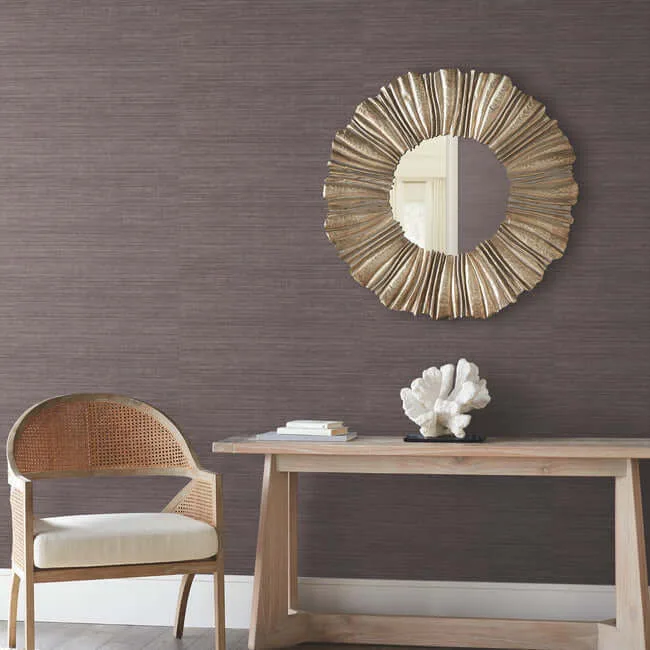 York Wallcoverings Tasar Silk wallpaper, color Purple, SKU ND3075N
