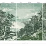 York Wallcoverings Provincial Scenic - Teal Wallpaper | Buy Online York Wallcoverings Provincial Scenic wallpaper, color Teal, SKU MU0272M