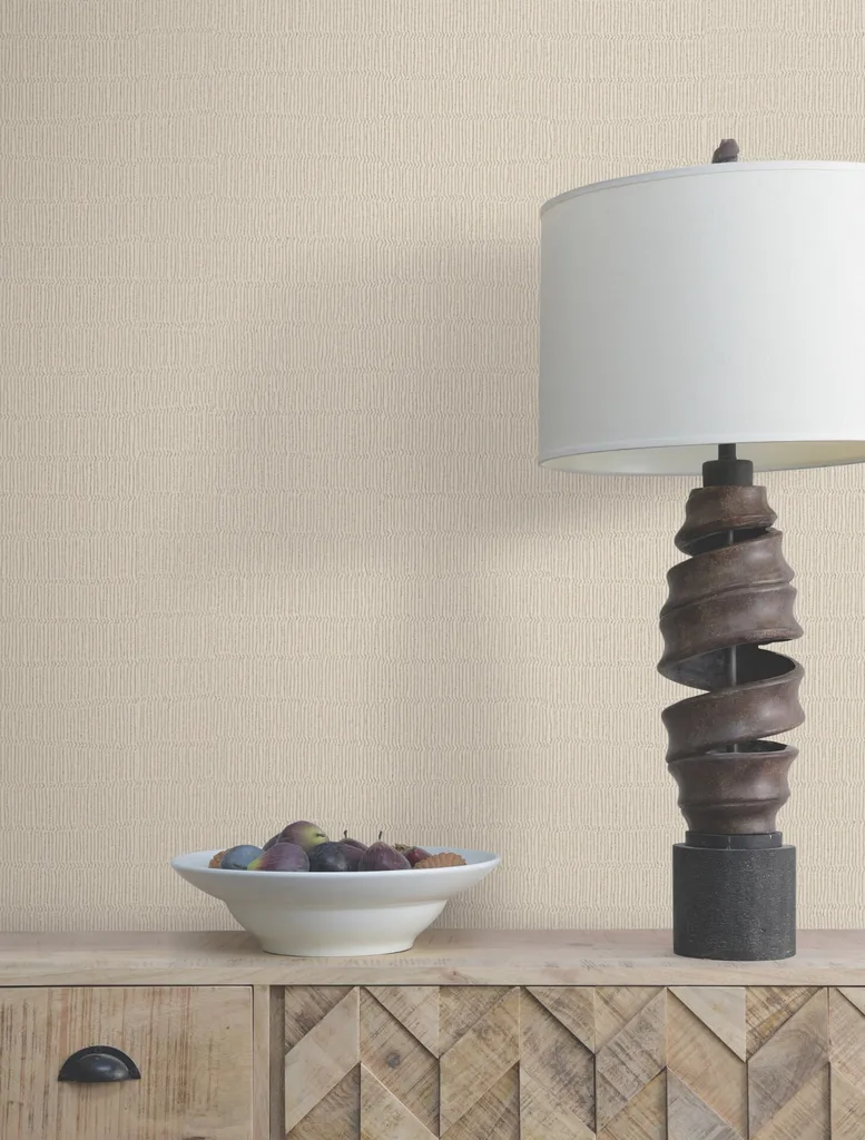 York Wallcoverings Tectonic Texture wallpaper, color Almond & Silver, SKU FM1013