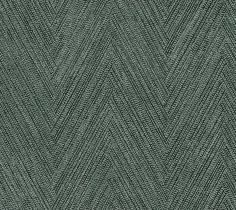York Wallcoverings Thatched Chevron wallpaper, color Bottle Green, SKU FM1054